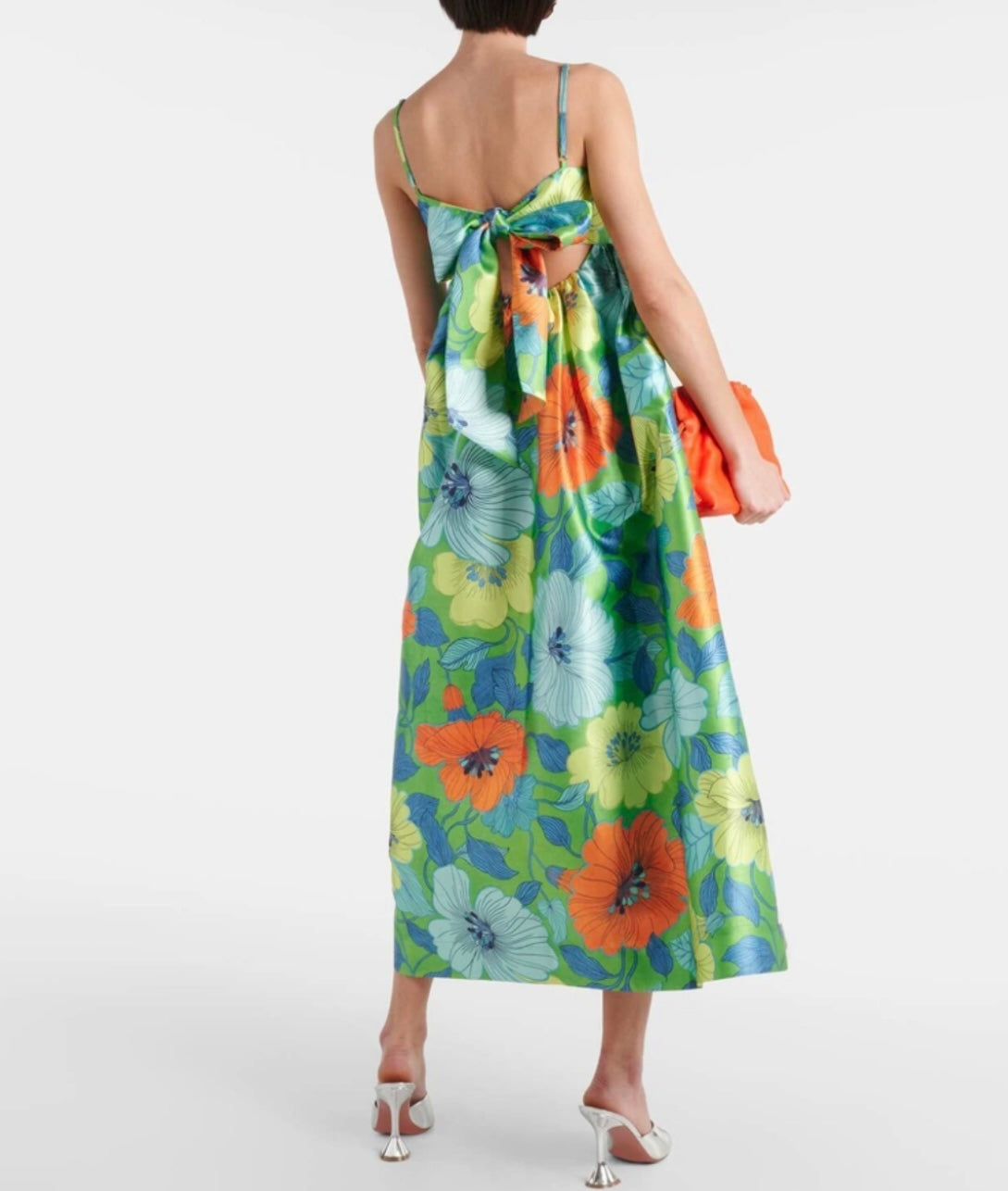 Alémais Floral satin midi dress