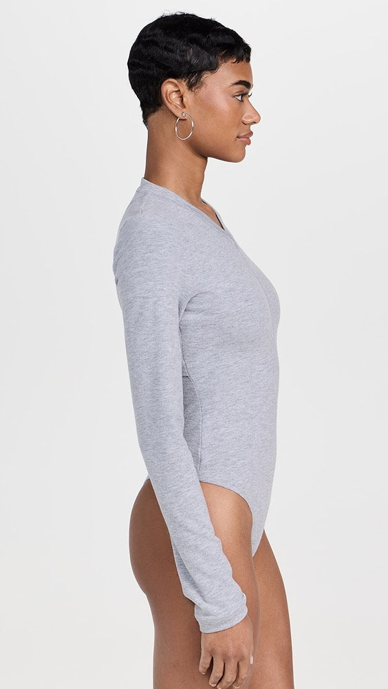 Proenza Schouler Grey Longsleeve Bodysuit