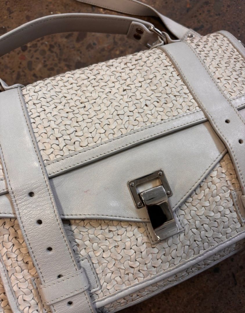 Proenza Schouler PS1 Woven Leather Crossbody Satchel