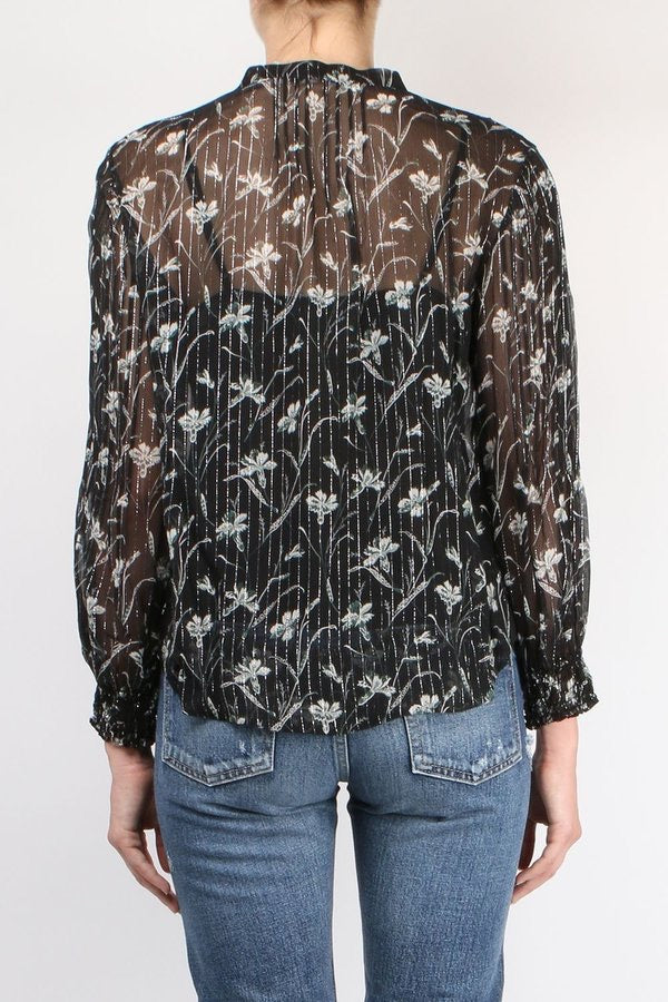 Veronica Beard Sheer Walker Blouse