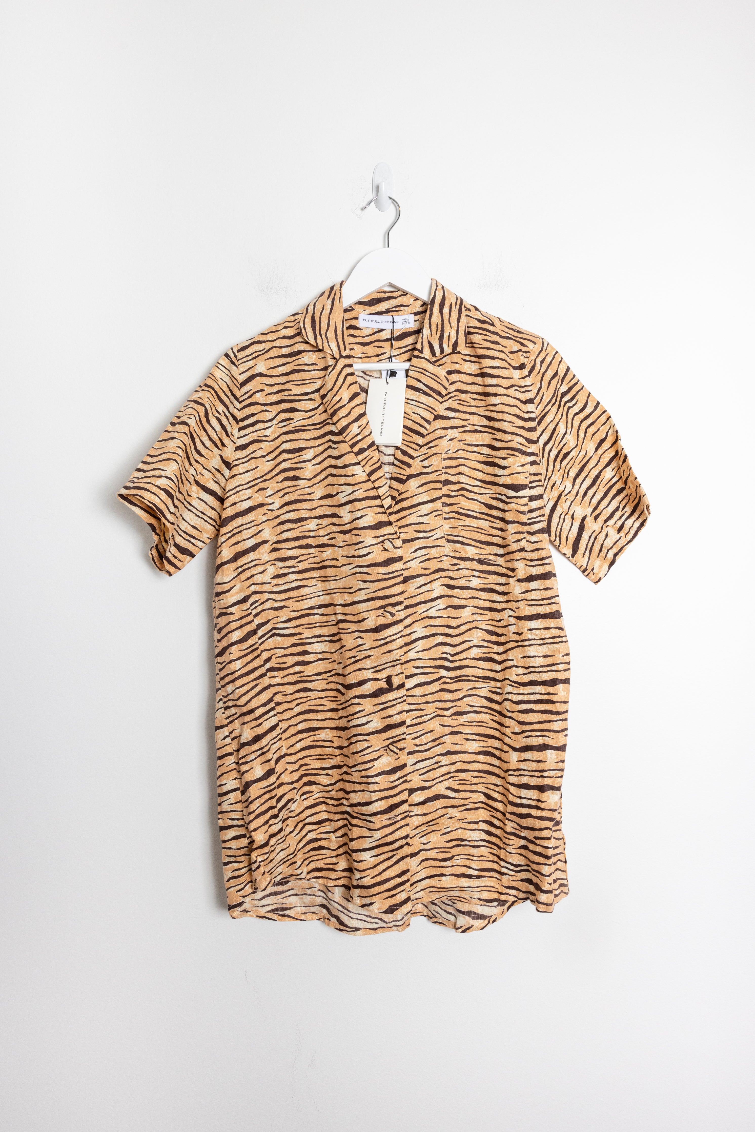 FAITHFULL THE BRAND - Charlita Shirt Dress in Wyldie Animal