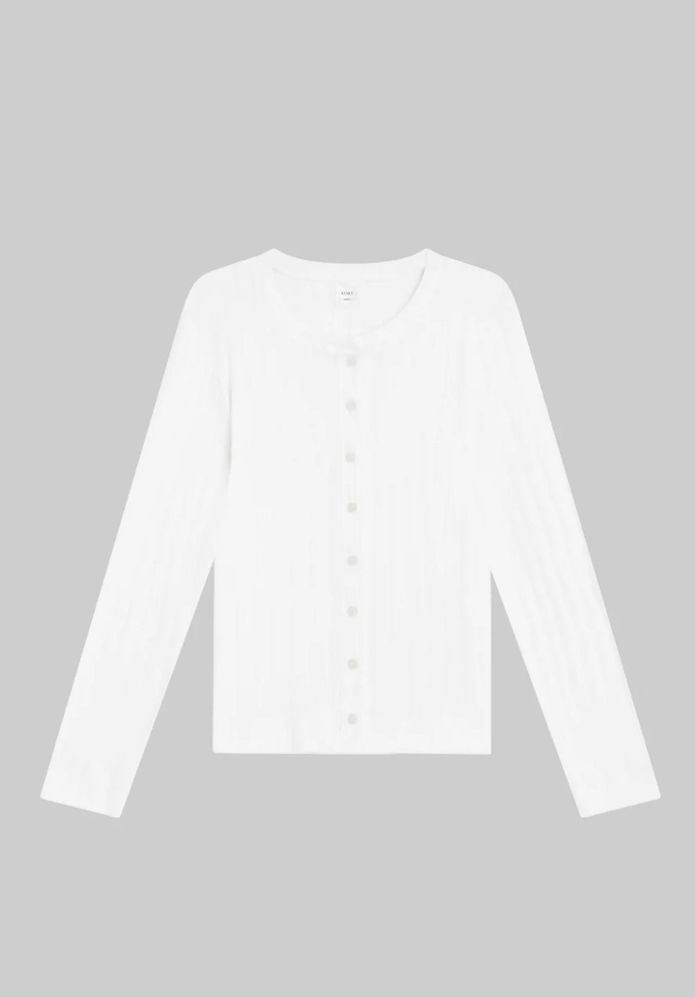 LESET - Pointelle Classic Crew Cardigan & tank