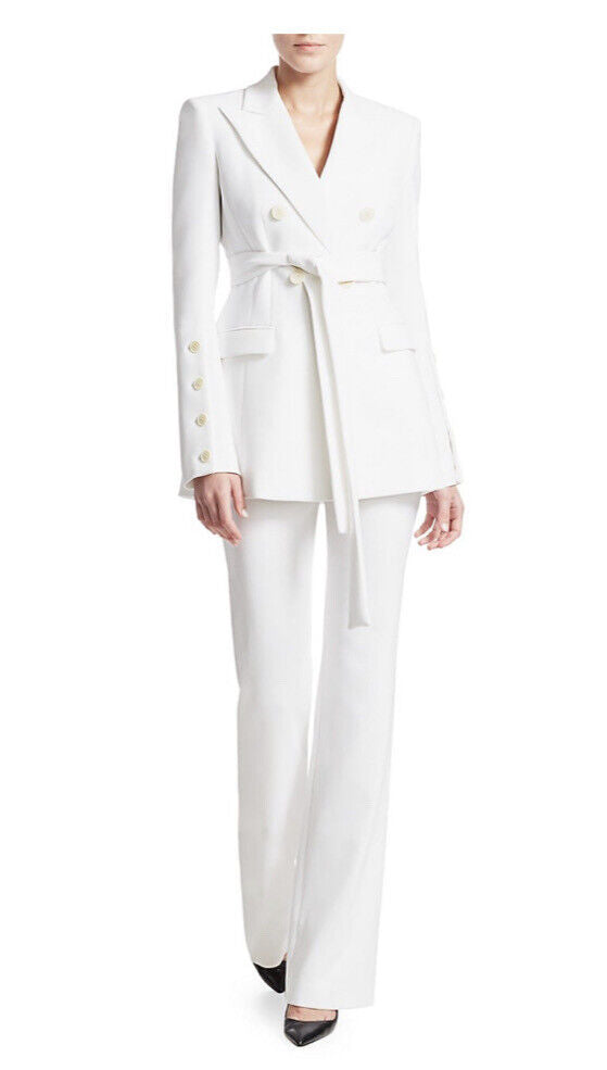 ALTUZARRA white blazer jacket with belt