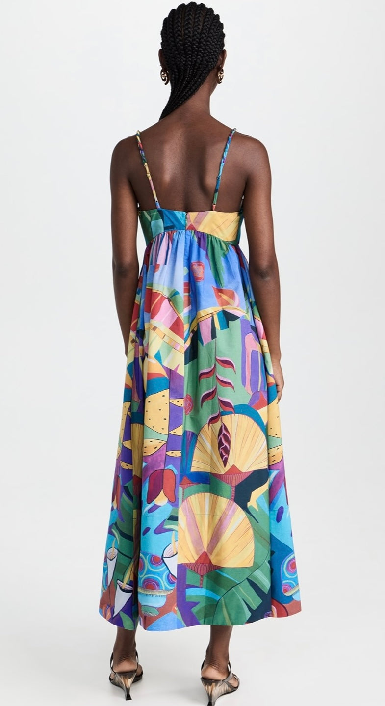 FARM Rio
Tropical Scenario Sleeveless Maxi Dress