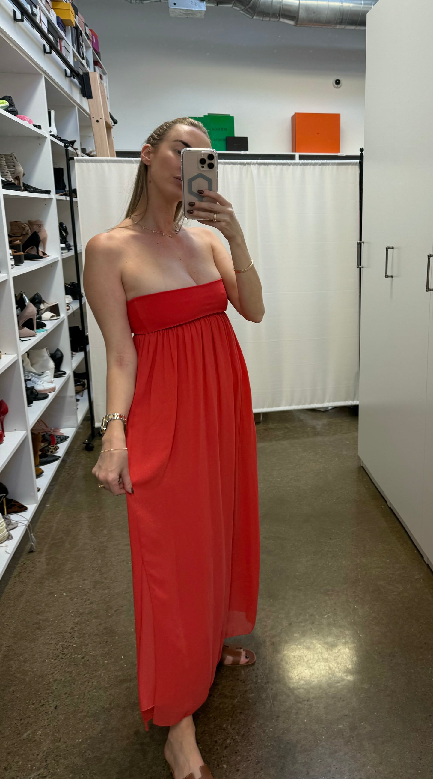 Shan - Coral Maxi Dress