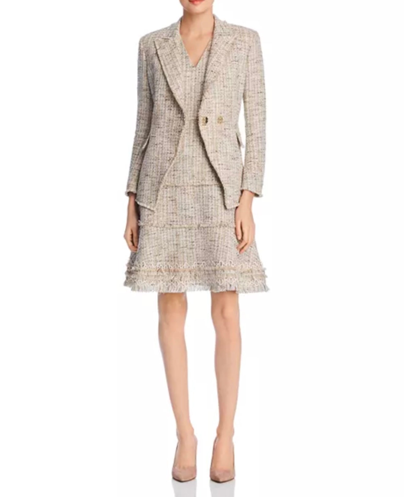 Elie Tahari
Loraine Metallic Tweed Dress