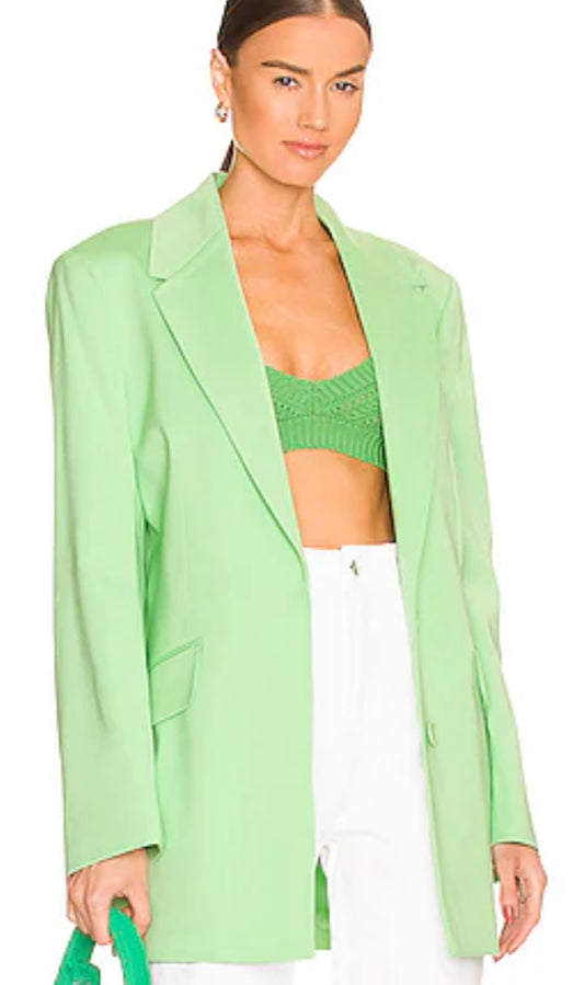 GAUGE81 Ratari Oversized Blazer in Light Green