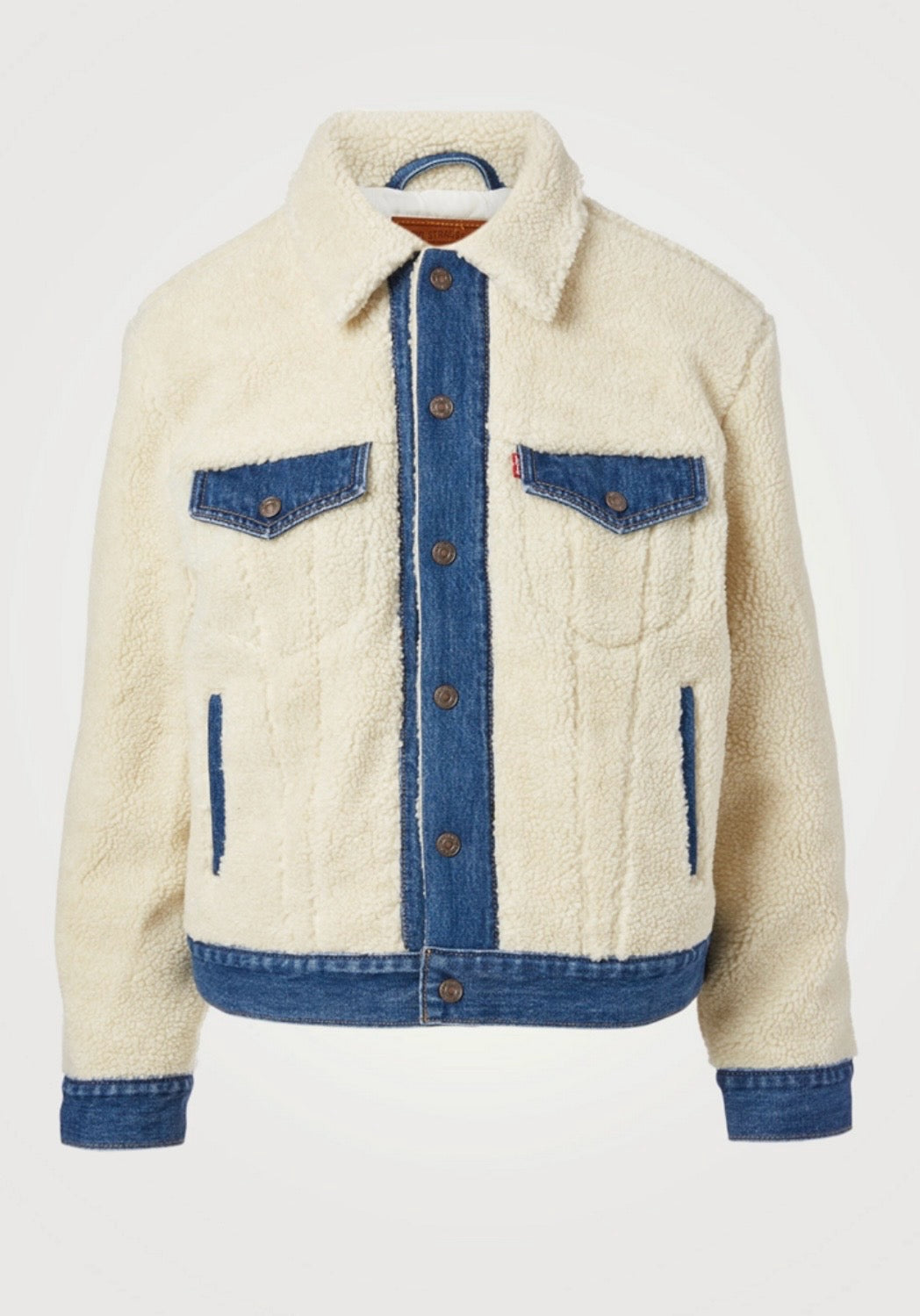 Levi's Premium - 
EX-BOYFRIEND SHERPA PIECED TRUCKER JACKET