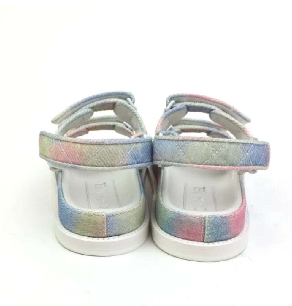 Preloved CHANEL -
Rainbow Dad Sandals