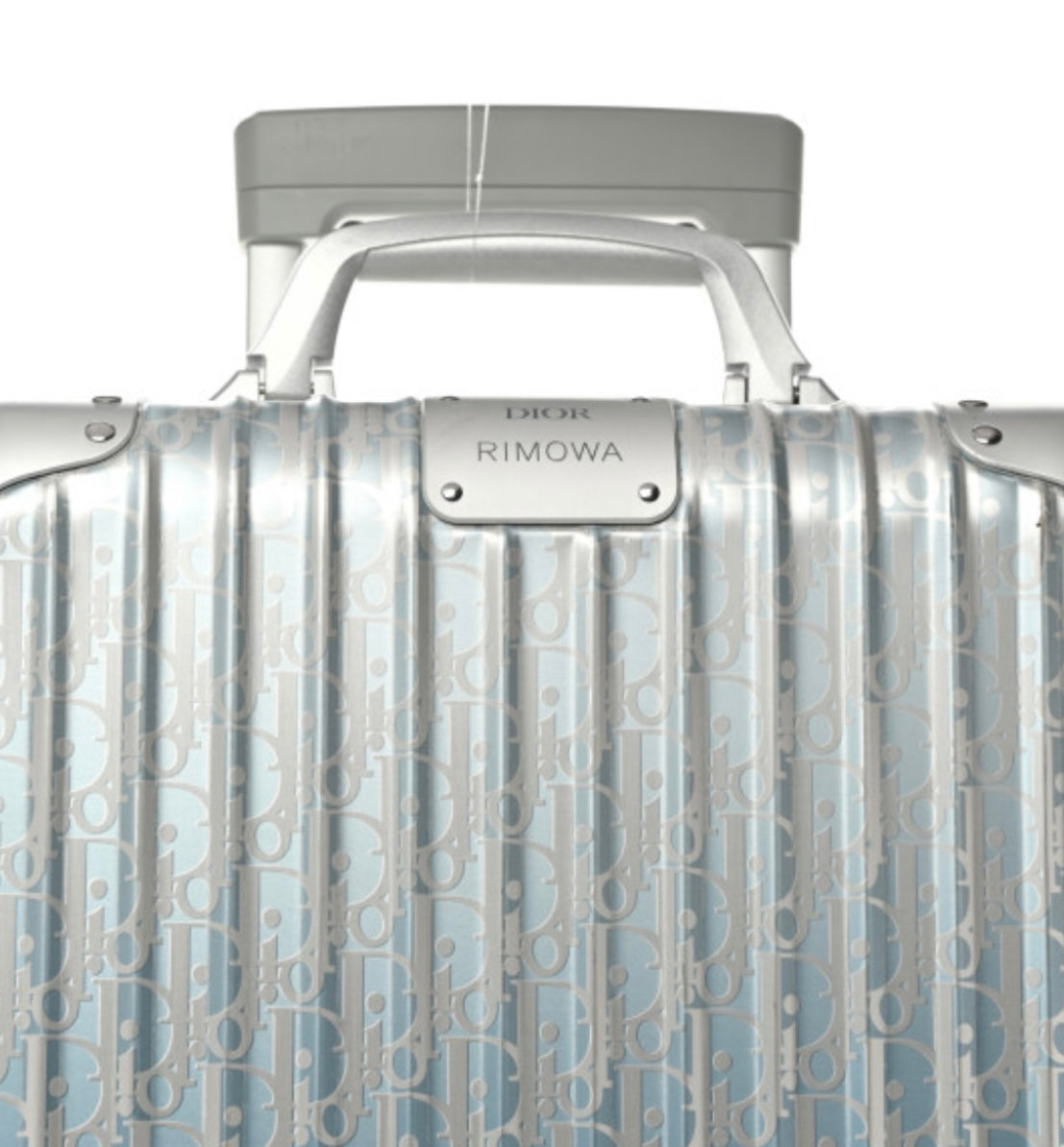 CHRISTIAN DIOR 
X RIMOWA Aluminum Gradient Cabin Luggage Blue Multi