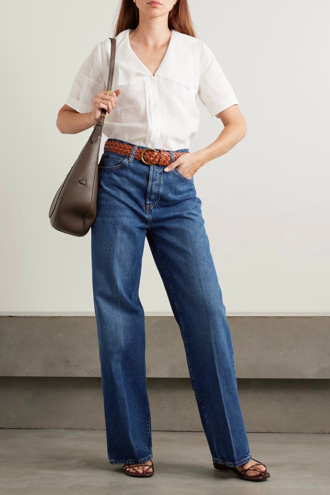 FRAME The Collegiate Wide-Leg Jeans