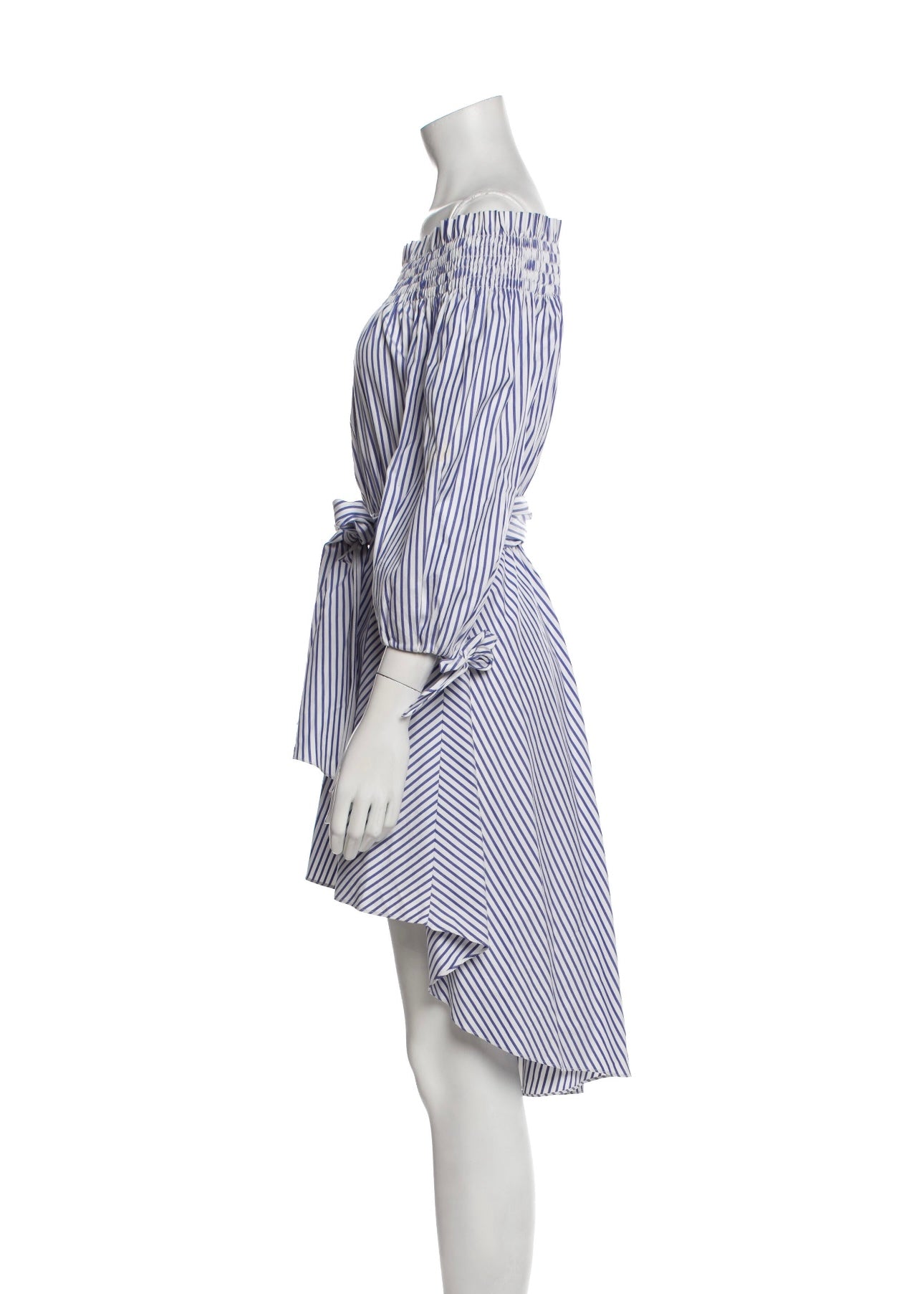 Caroline Constas - Blue & White Stripped Dress