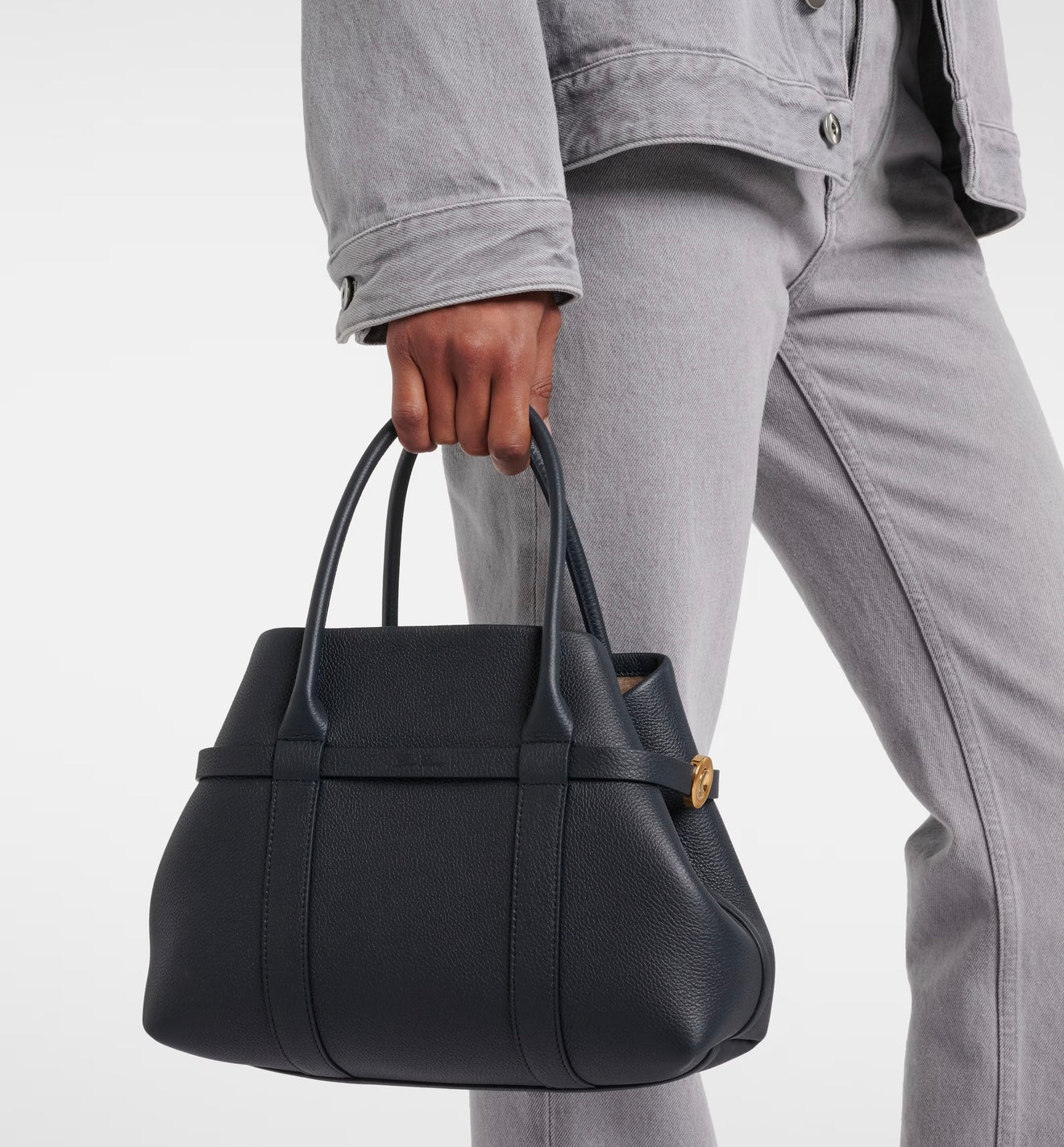 Loro Piana Ghiera Small Leather Tote Bag