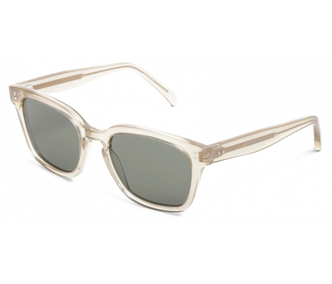 Céline - Black Frame 22 Sunglasses in Acetate - Transparent Champagne - Sunglasses