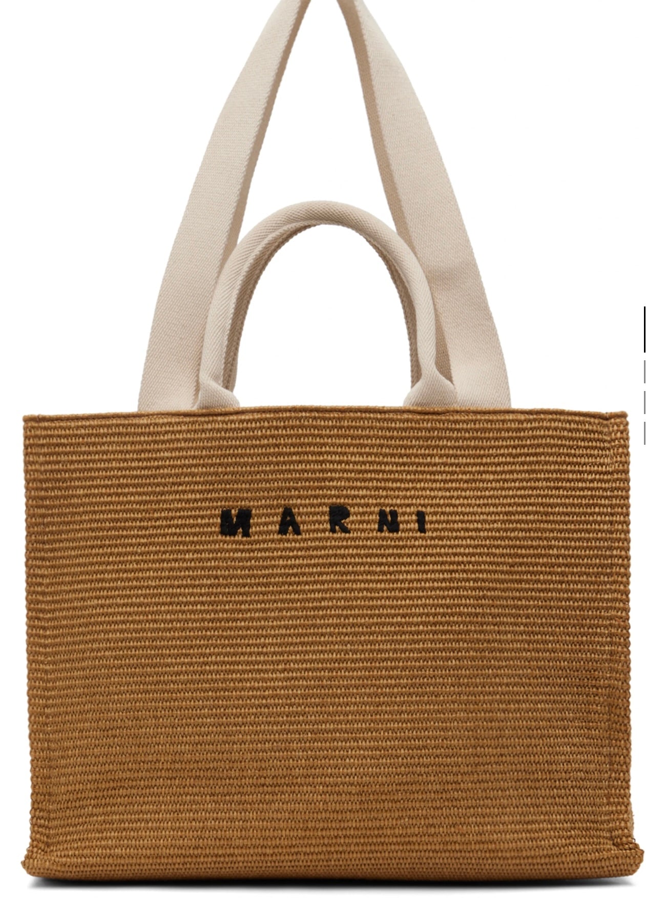 MARNI- Brown East West Tote Bag