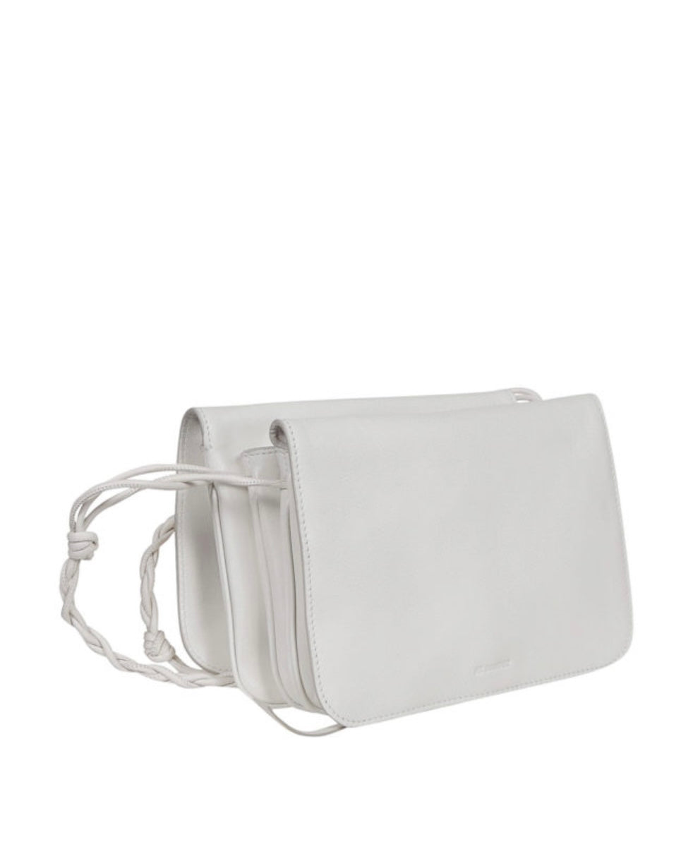 Jil Sander - White Leather “Trio” Crossbody Bag