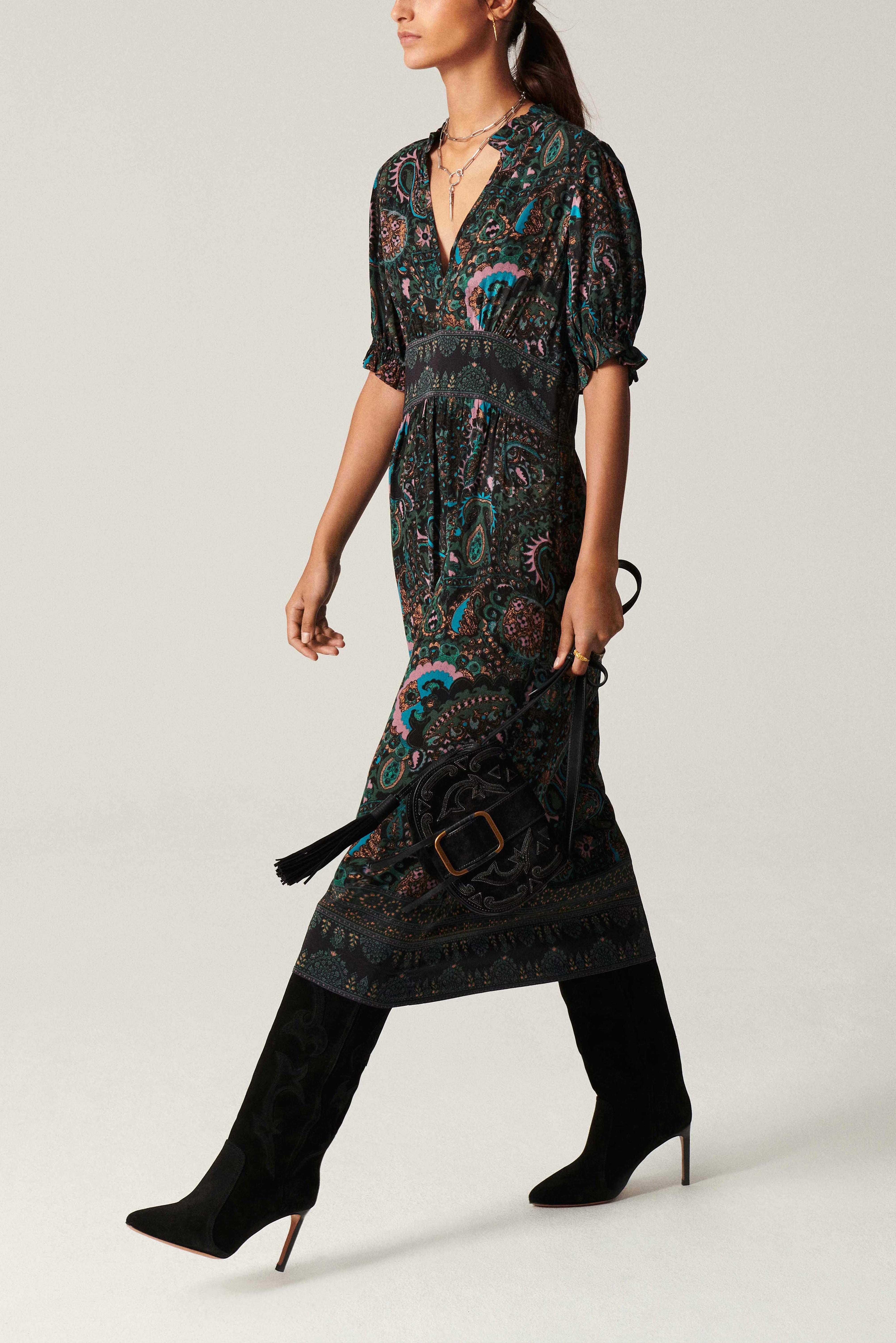BA&SH paisley maxi dress