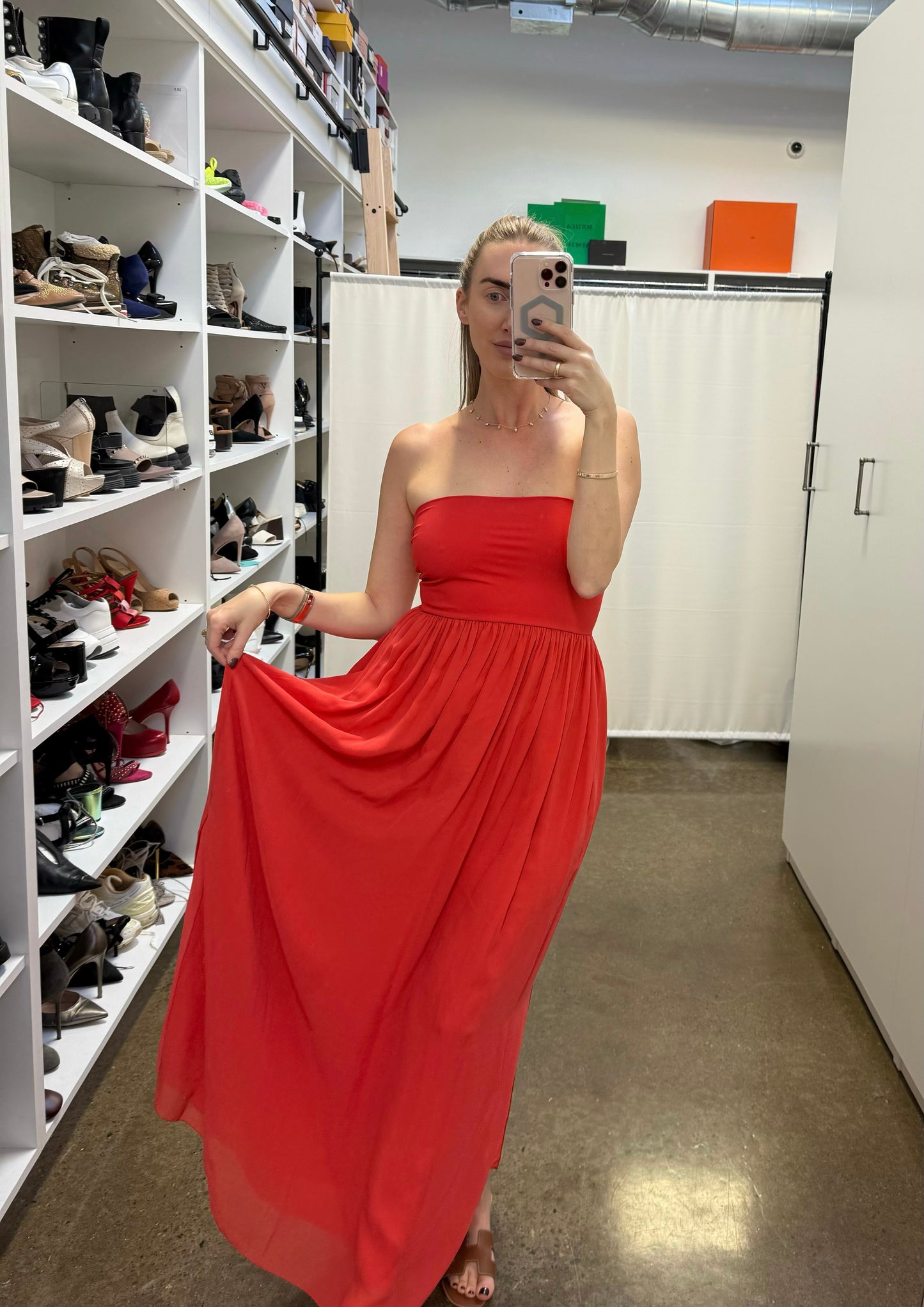 Shan - Coral Maxi Dress