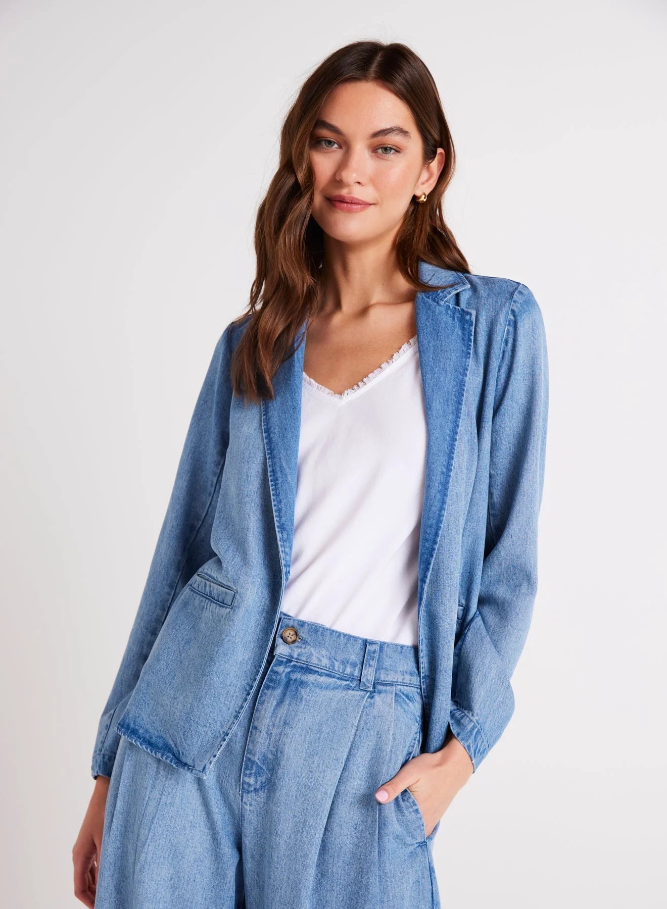 BELLA DAHL denim blazer