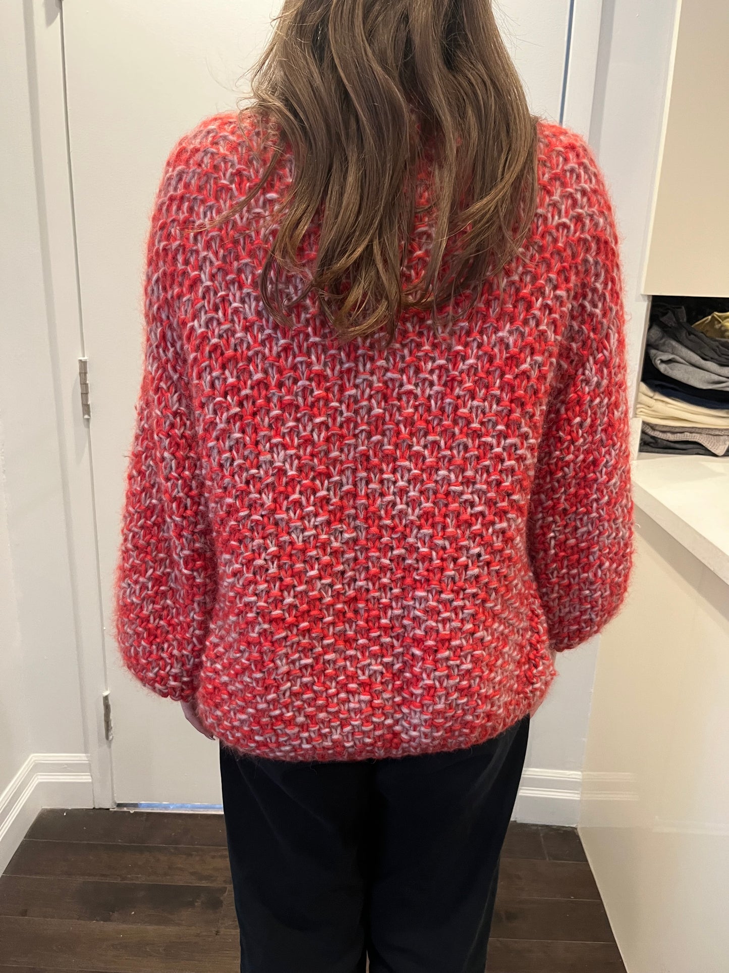 MAIAMI red knit open cardi