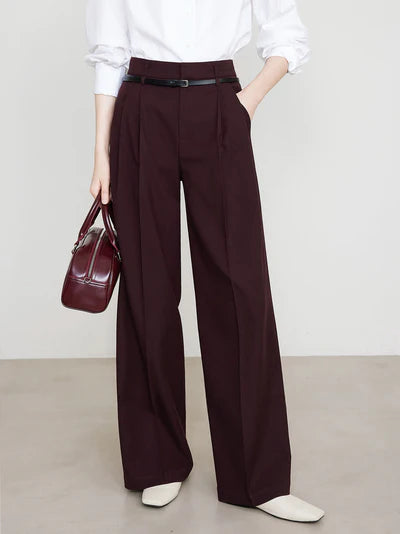 COMMENSE burgundy trousers