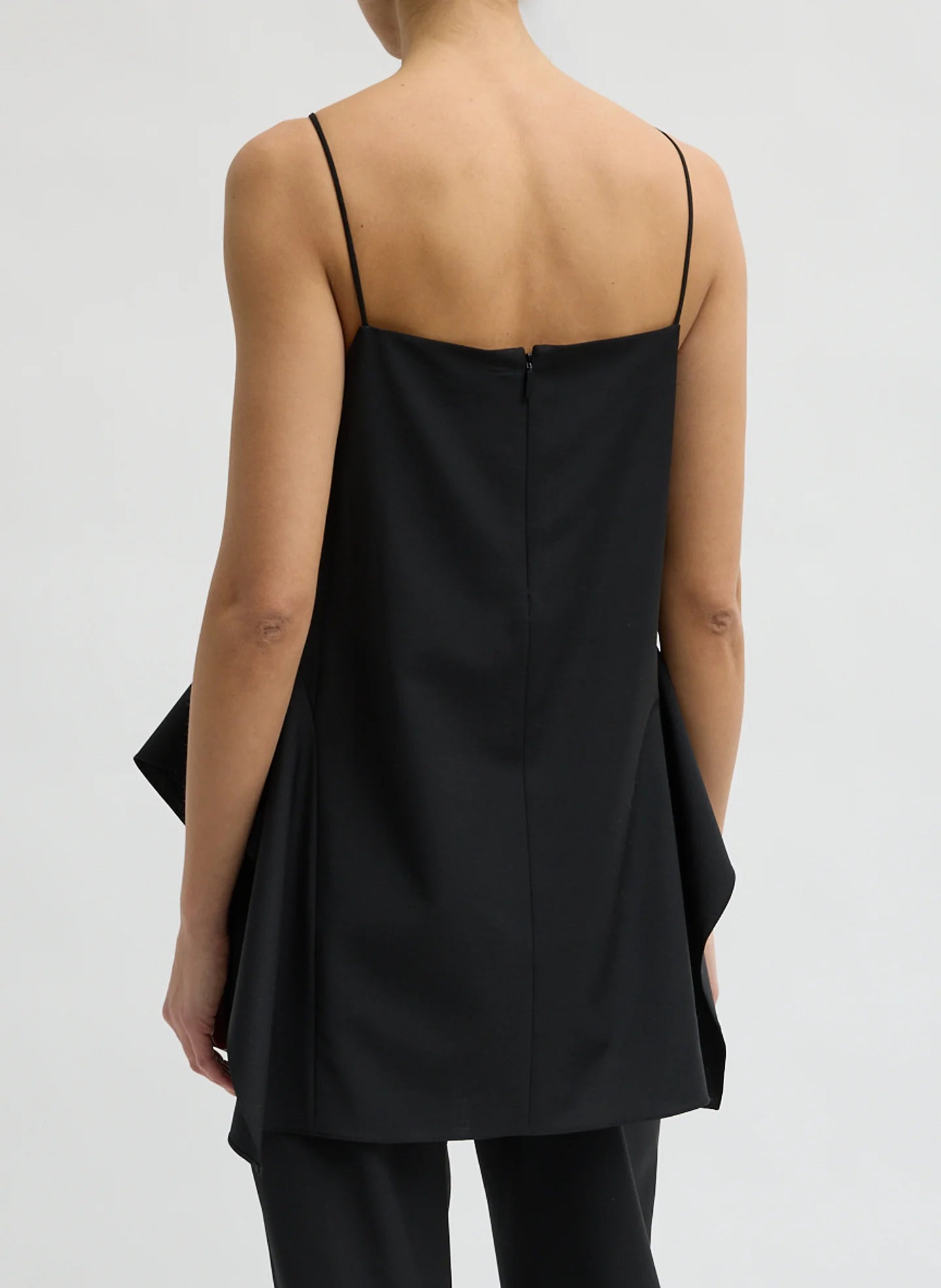 TIBI NWT black high neck flowy top