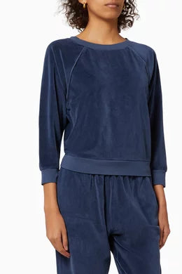 SUZIE KONDI terry cloth sweater and sweat set