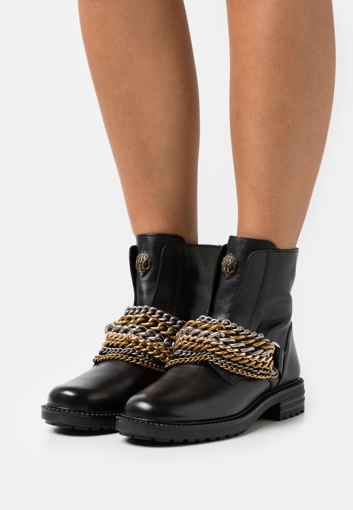 KURT GEIGER STEFAN chain link boots