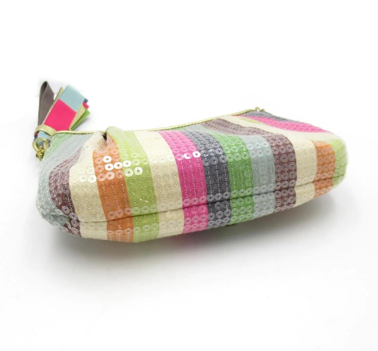 Coach Legacy Stripe Sequin Poppy Pouch 16382 Multiple colors