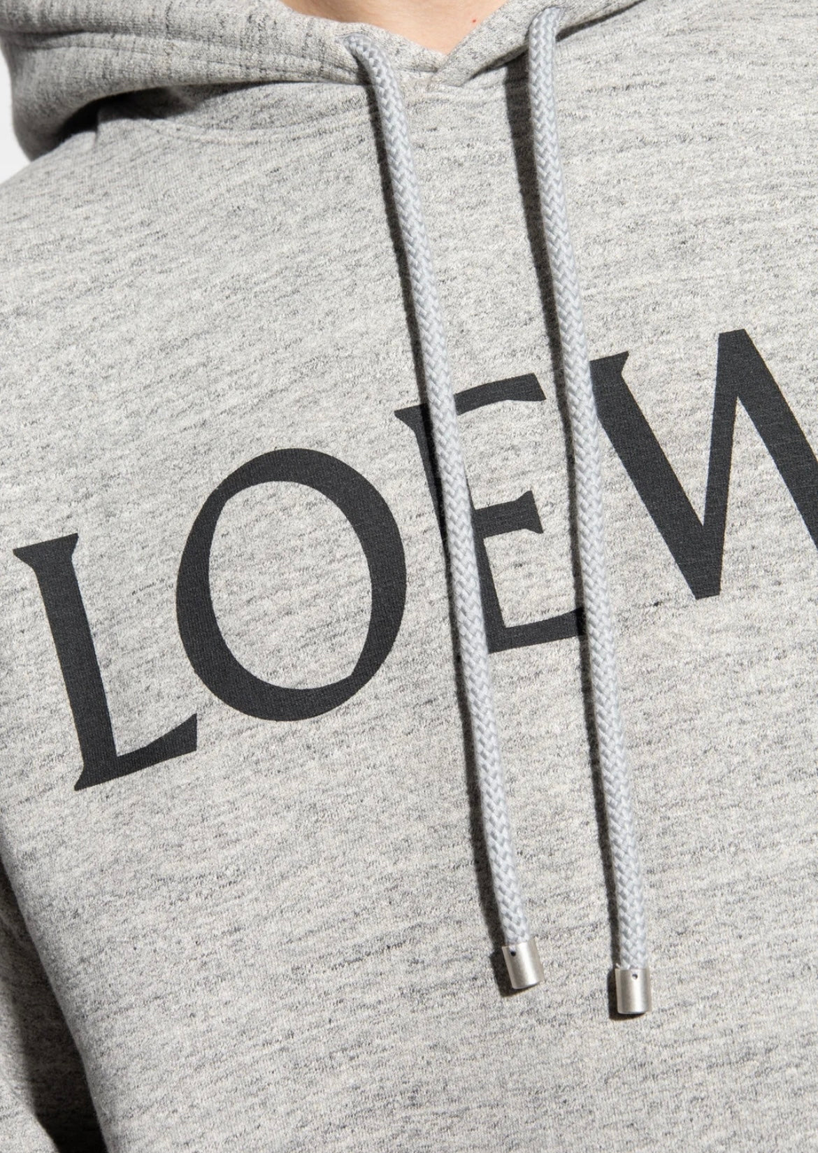 LOEWE grey hoodie with black writing