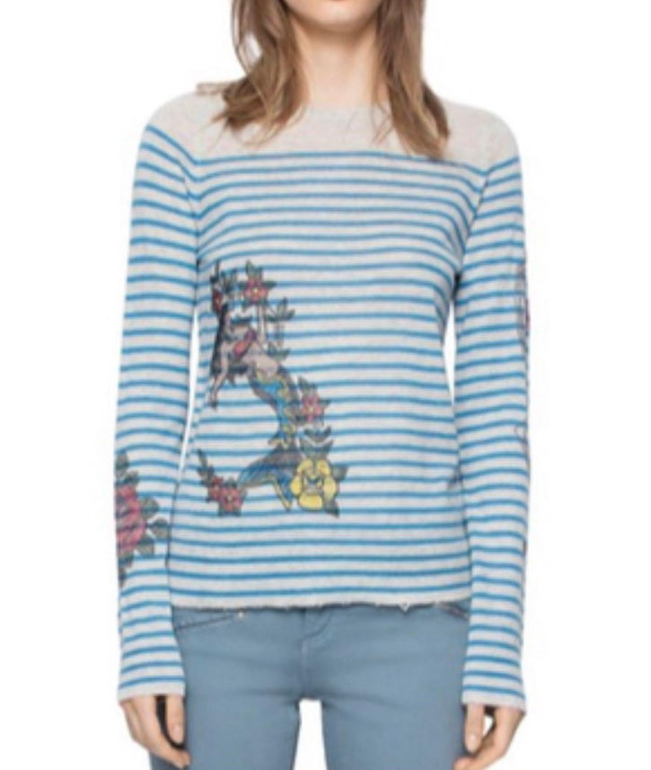 Zadig & Voltaire Striped Mermaid Cashmere Sweater