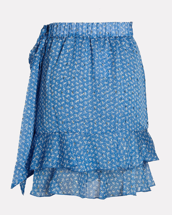 Sabina Musayev Print Wrap Skirt