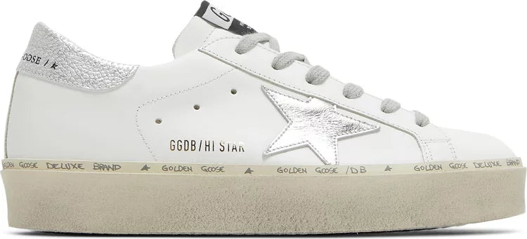 GOLDEN GOOSE white/silver runners