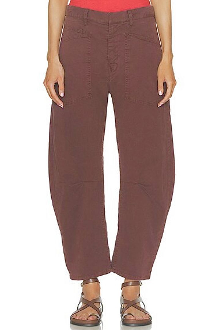 Nili Lotan Burgundy Shon Pants