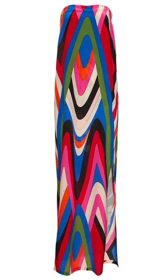 Pucci
Silk Moiré printed long dress