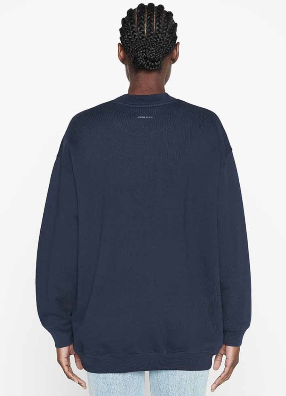 ANINE BING TYLER SWEATSHIRT IN PACIFIC BLUE