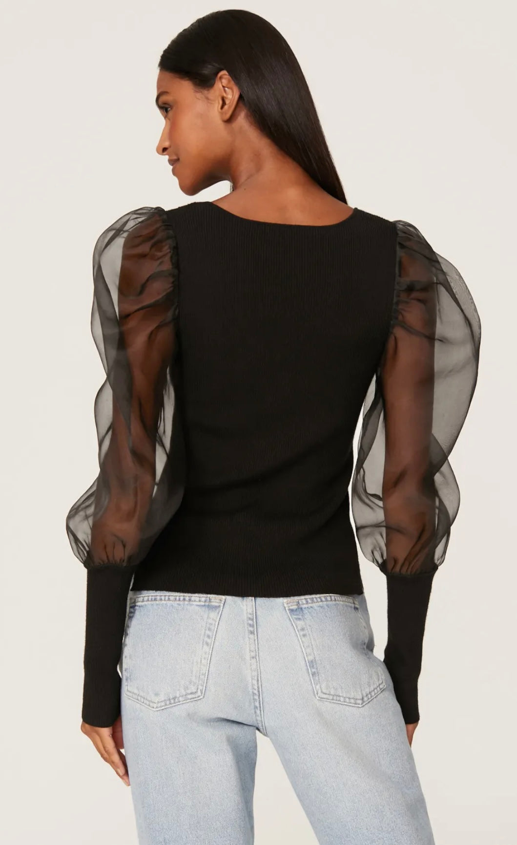 Veronica Beard Finian Mixed-Media Top