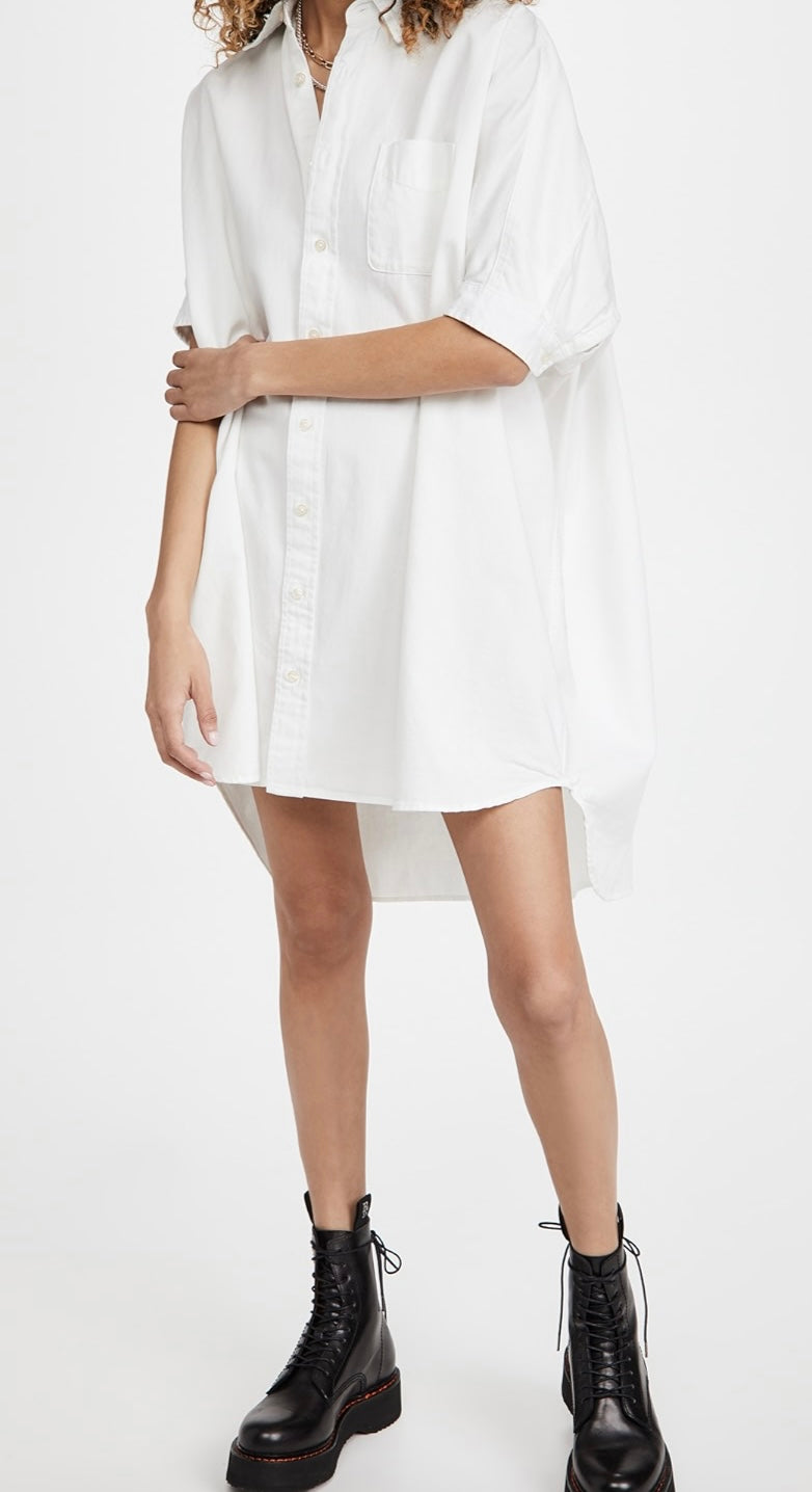 R13
Oversized Boxy Button Up Dress