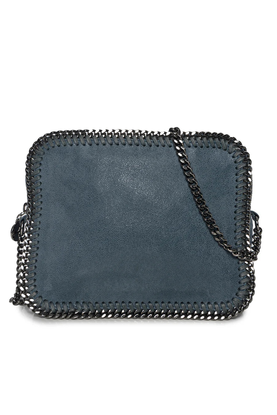 STELLA MCCARTNEY blue/grey falabella camera crossbody bag