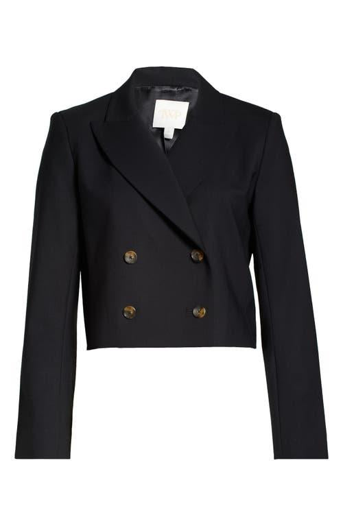 TWP Black Cropped Single Breasted Blazer
