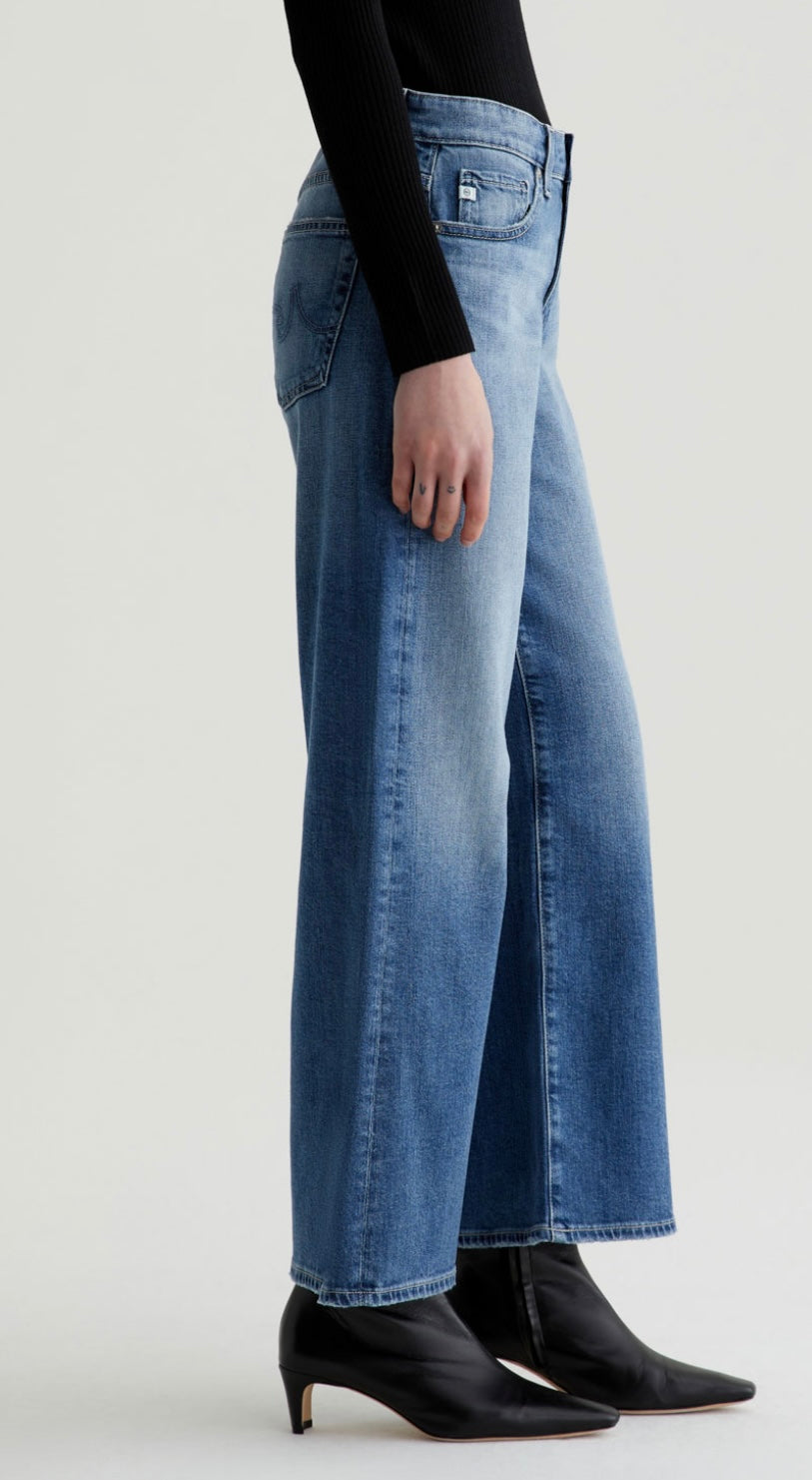 AG Jeans  Saige Wide Leg Crop Jeans