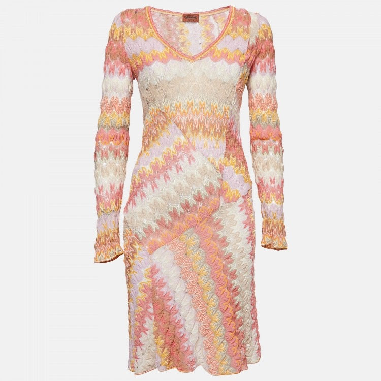 Missoni Pink Orange Dress with Slip