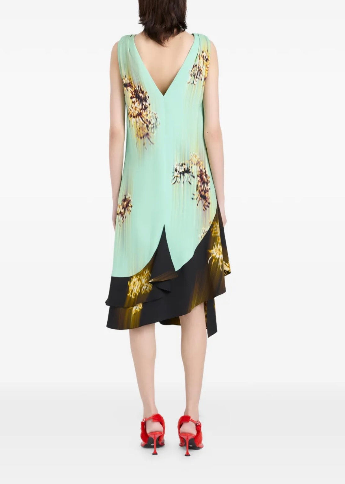 Proenza Schouler Green Rhetta Midi Dress