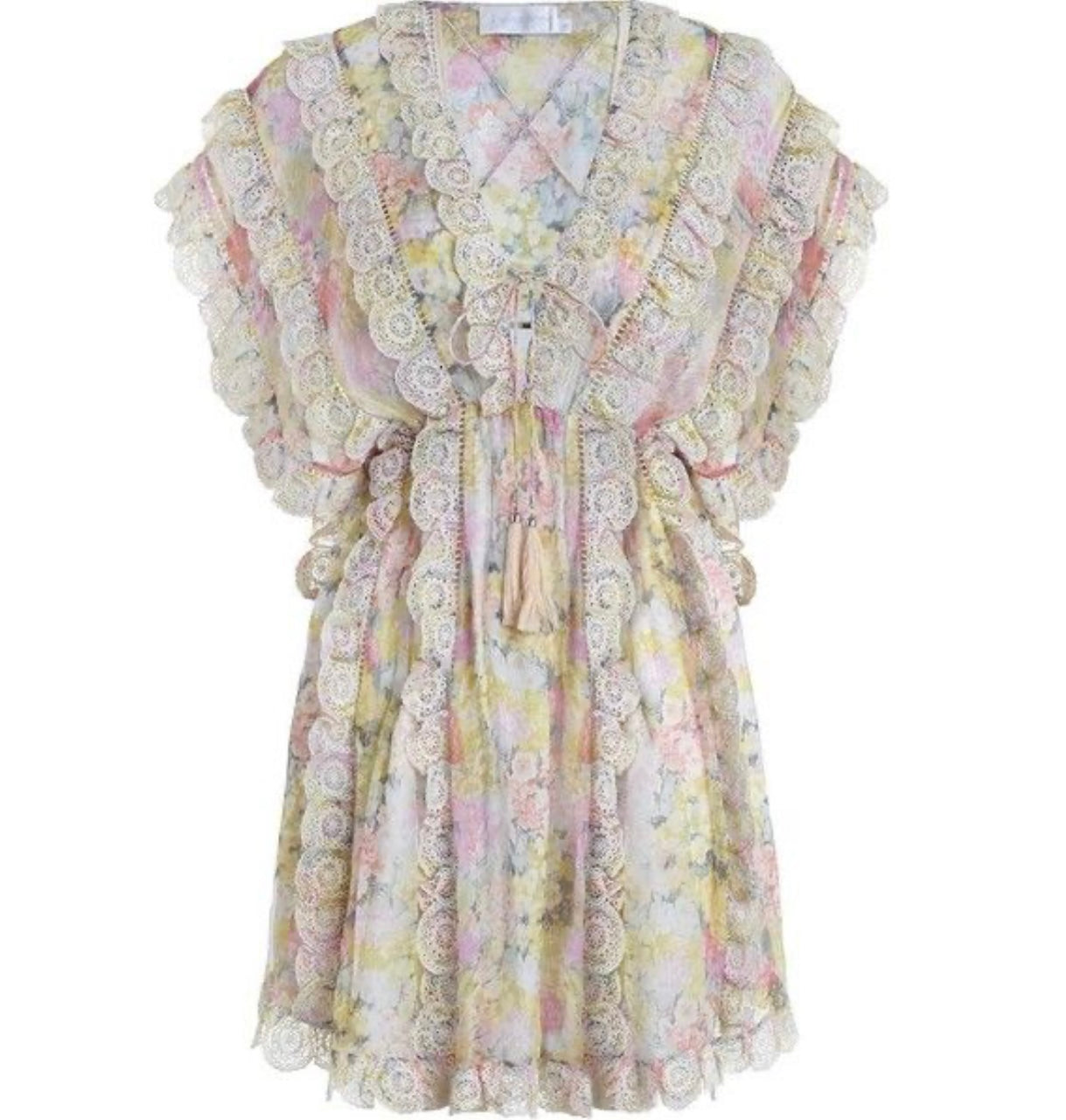 ZIMMERMANN - Valour Scallop Ruffle Dress