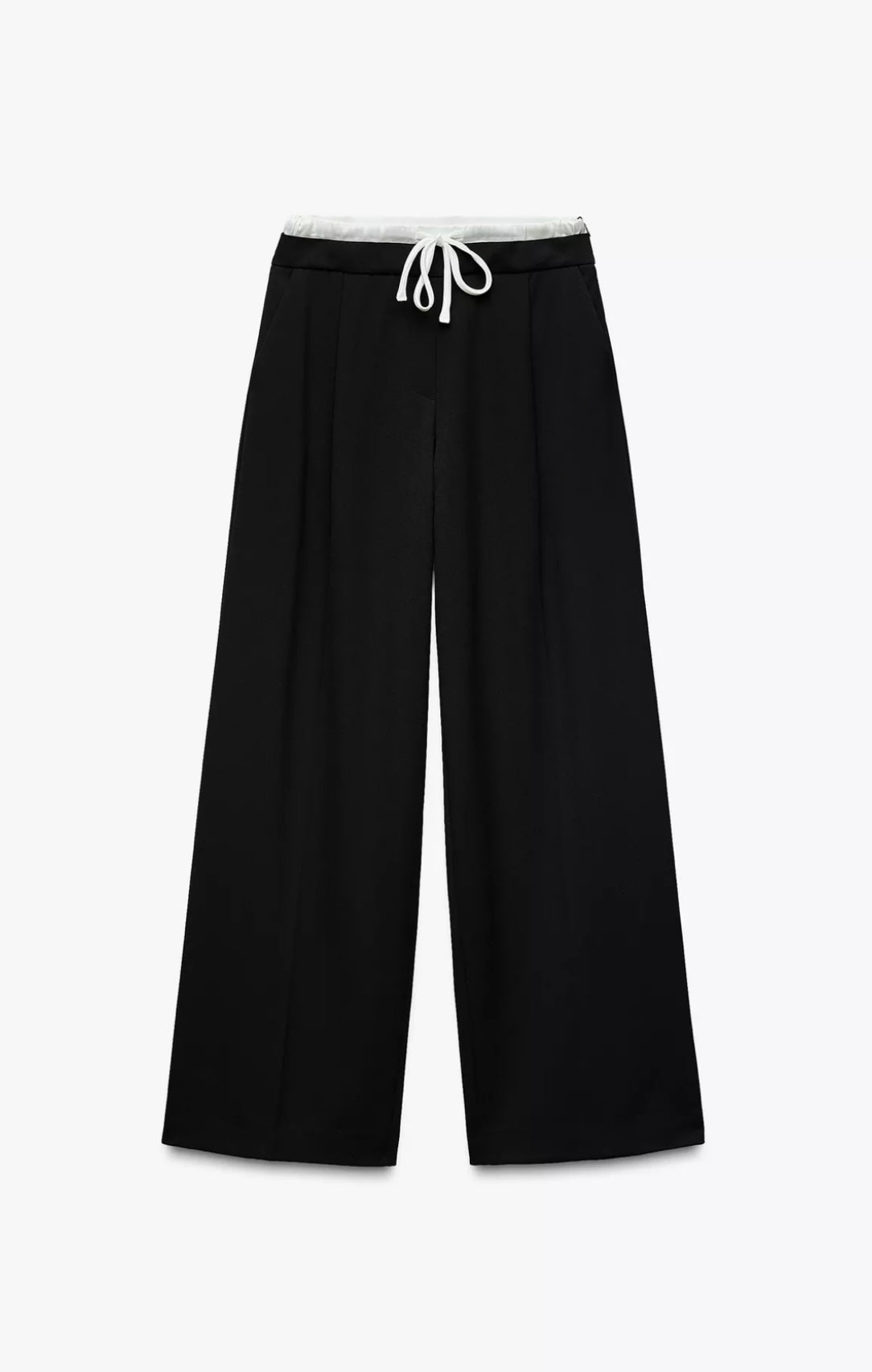 ZARA - DOUBLE-WAIST WIDE LEG PANT