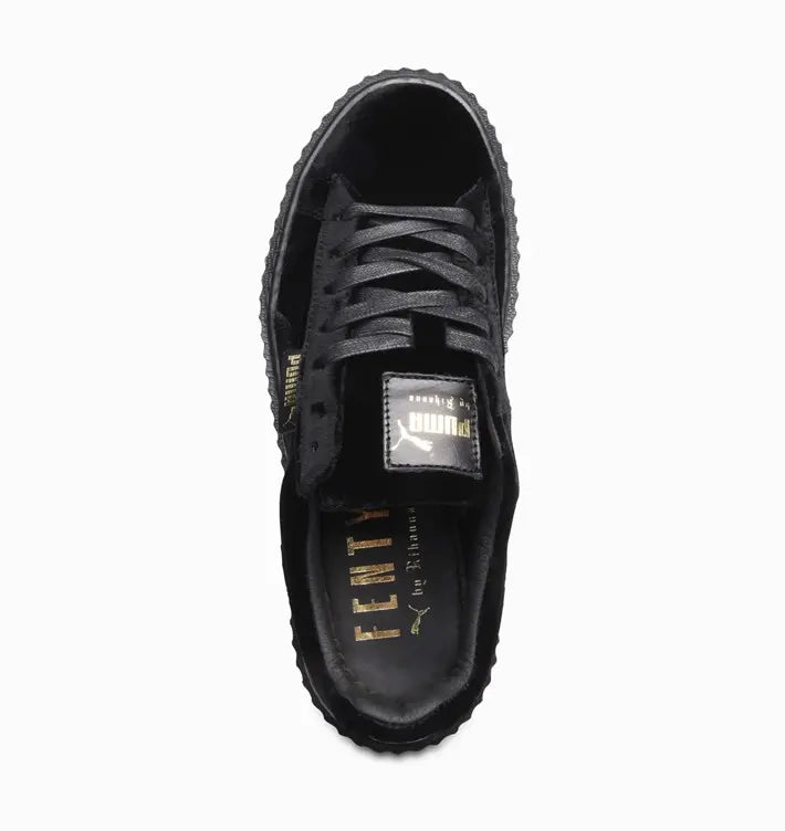 PUMA x FENTY black velvet sneakers