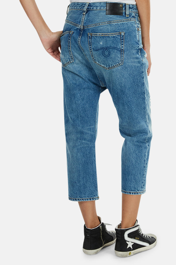 R13 Tailored Drop Denim (drop crotch) in shade Bain