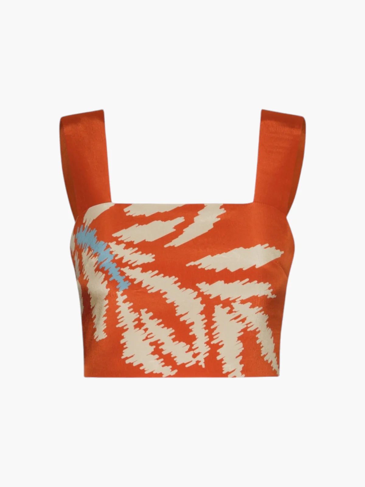 JUAN D DIOR Marimba Crepe Chine Top / Orange Gladiolos and pants