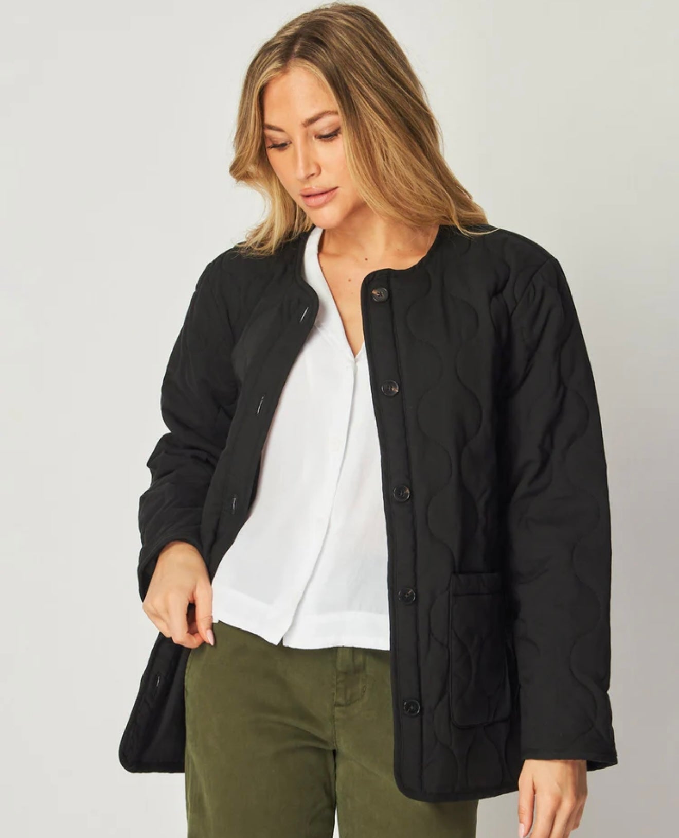 BELLA DAHL - Quilted Jacket - Black