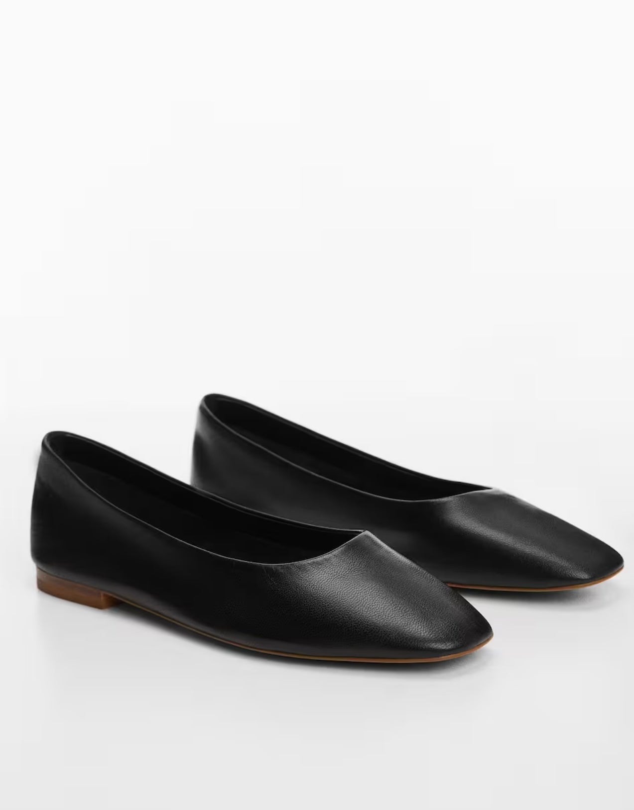 MANGO- Leather ballerina